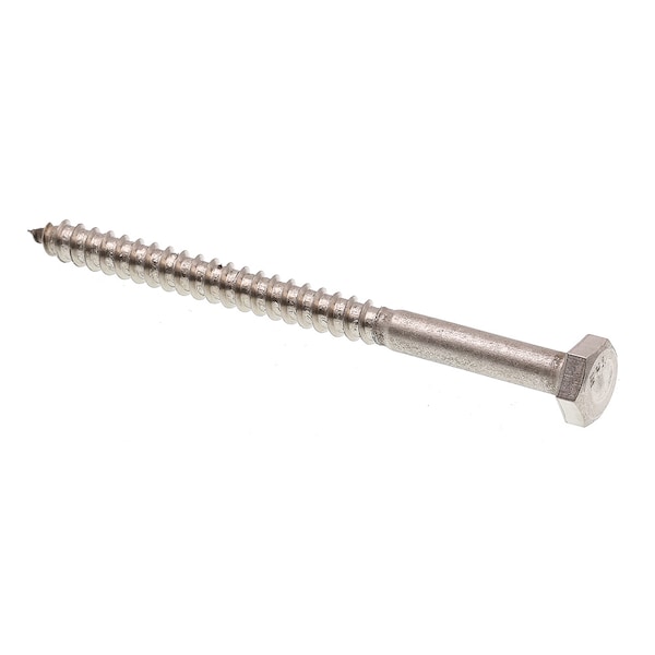 Prime-Line Hex Lag Screw 1/4in X 3-1/2in Grade 18-8 Stainless Steel 25PK 9055211 - main